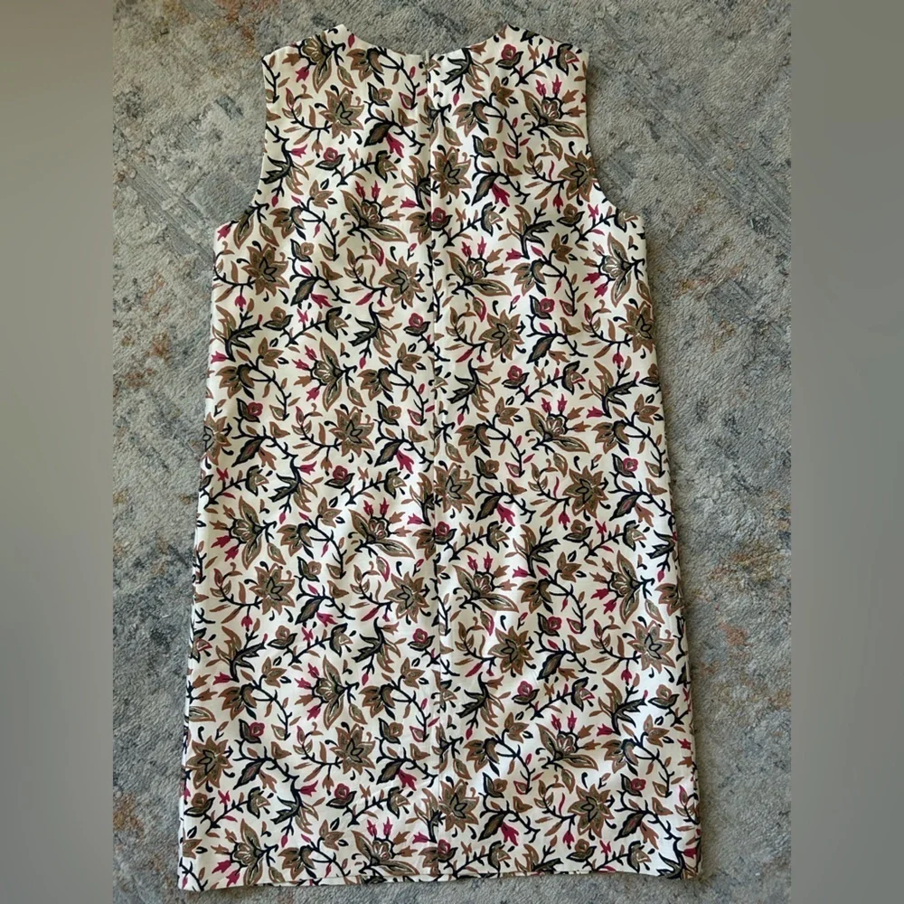 Tory Burch, 100 % silk Esmeralda floral vine dress garden party shower size 8‌
